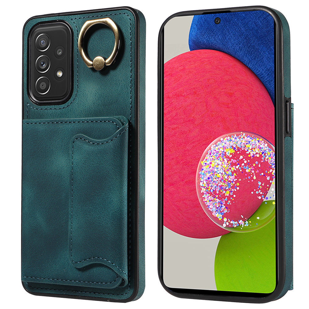 001 For Samsung Galaxy A52 4G A52s 5G A52 5G Finger Ring Kickstand Cover PU Leather TPU Card Holder Phone Case 001 For Samsung Galaxy A52 4G A52s 5G A52 5G Finger Ring Kickstand Cover PU Leather TPU Card Holder Phone Case